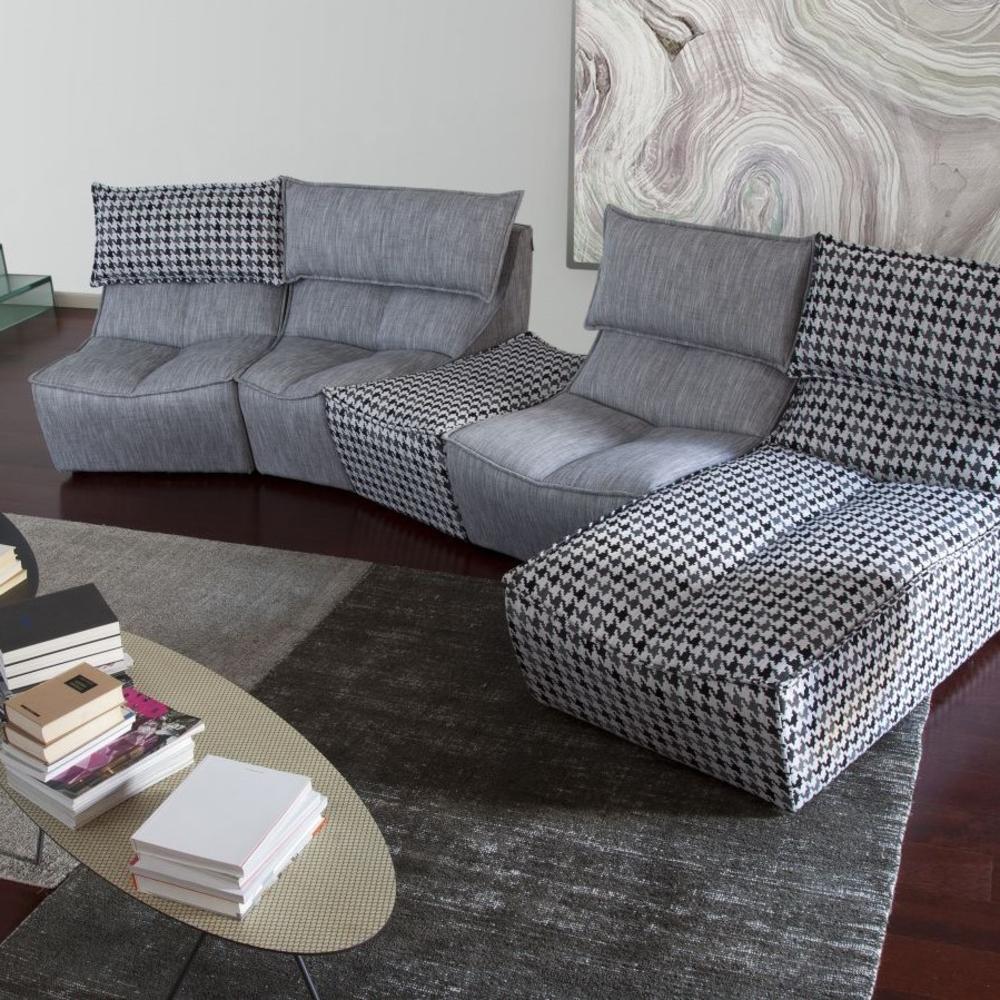 Modular leather sofa | Hip Hop by Calia Italia