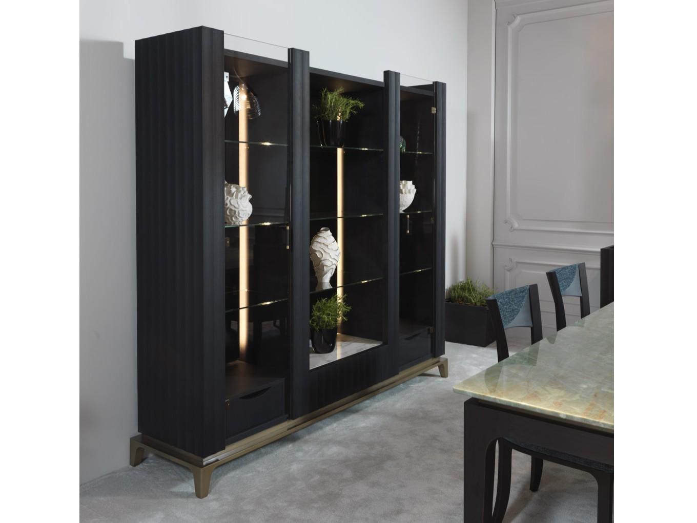 Ash display cabinet with integrated lighting | Auriga by Ezio Bellotti