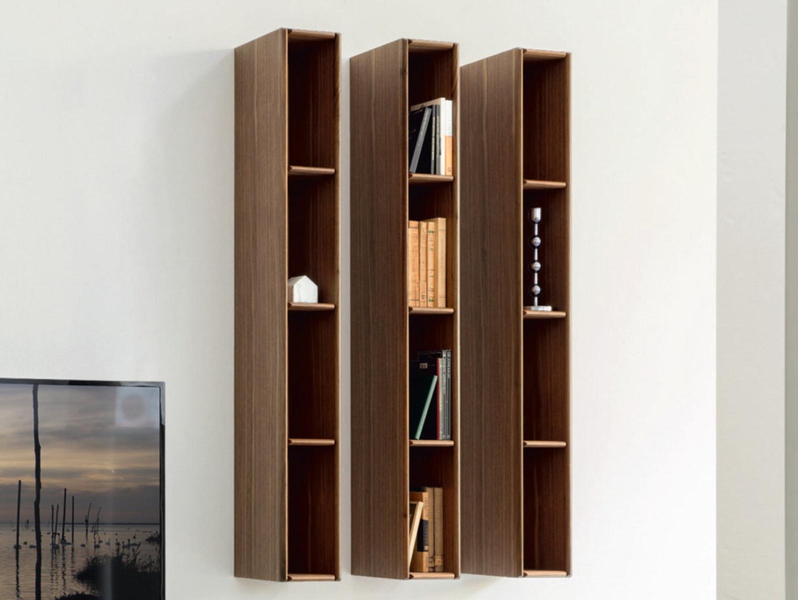 Walnut bookcase / wall cabinet | Bayus 7 by Porada
