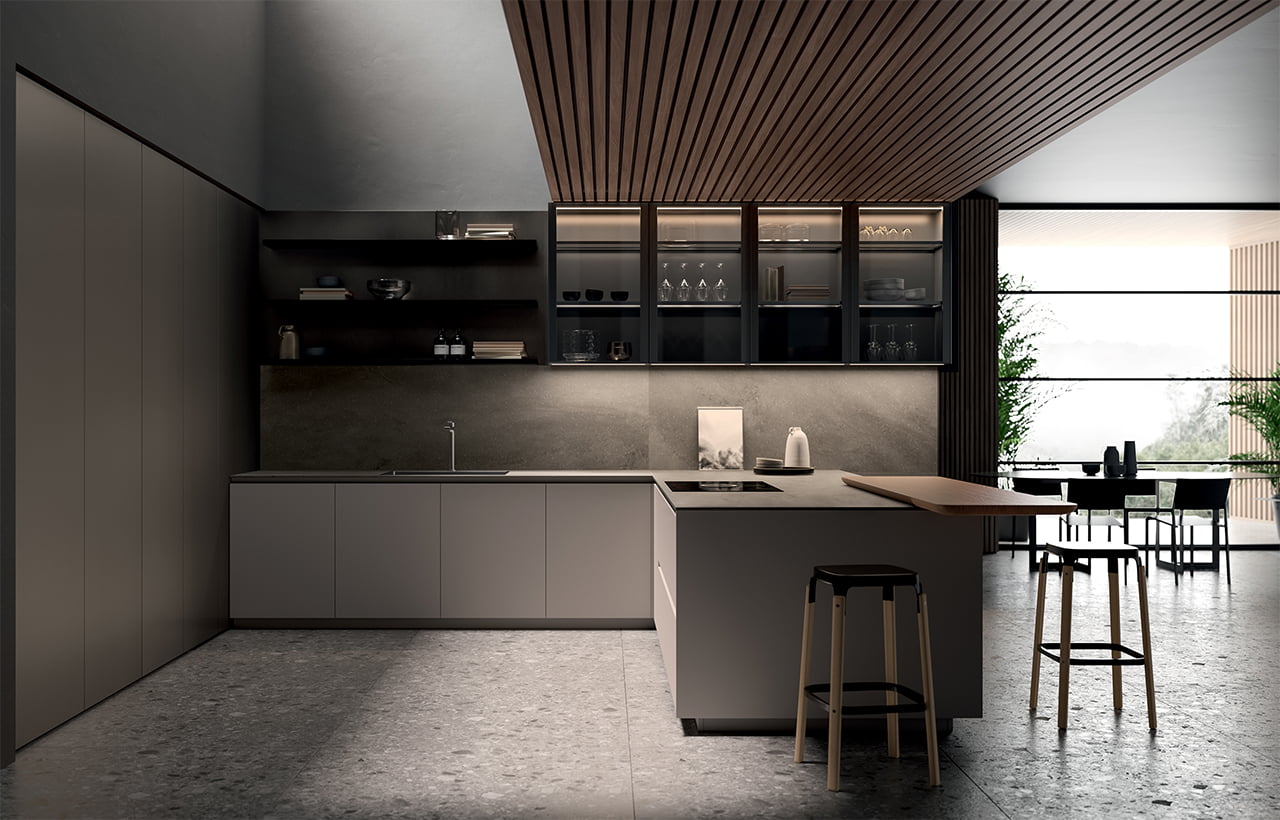 Kitchen without handles Ernestomeda One