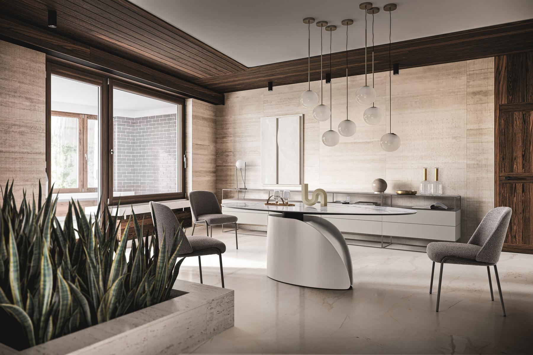 Oval marble table | Central Park by Ditre Italia