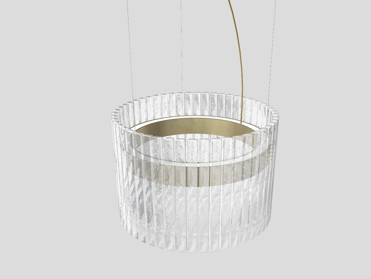 LED glass pendant lamp | Vegas Sr D60 by Masiero