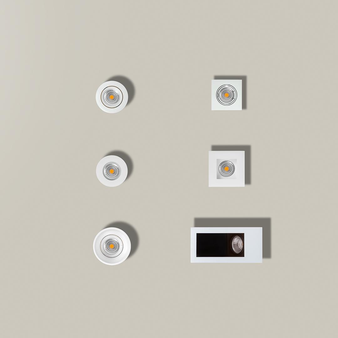 LED round recessed spotlight | Dot Tilt by Arkoslight