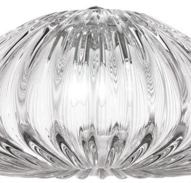 LED direct light Murano glass ceiling lamp | Diamante Fa by Vistosi