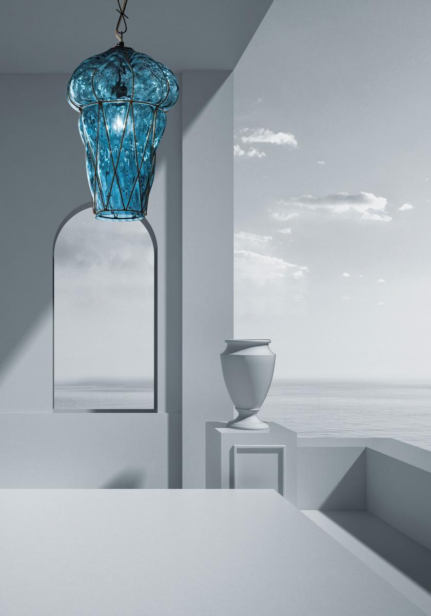 Glass pendant lamp | Tiepolo by Sylcom