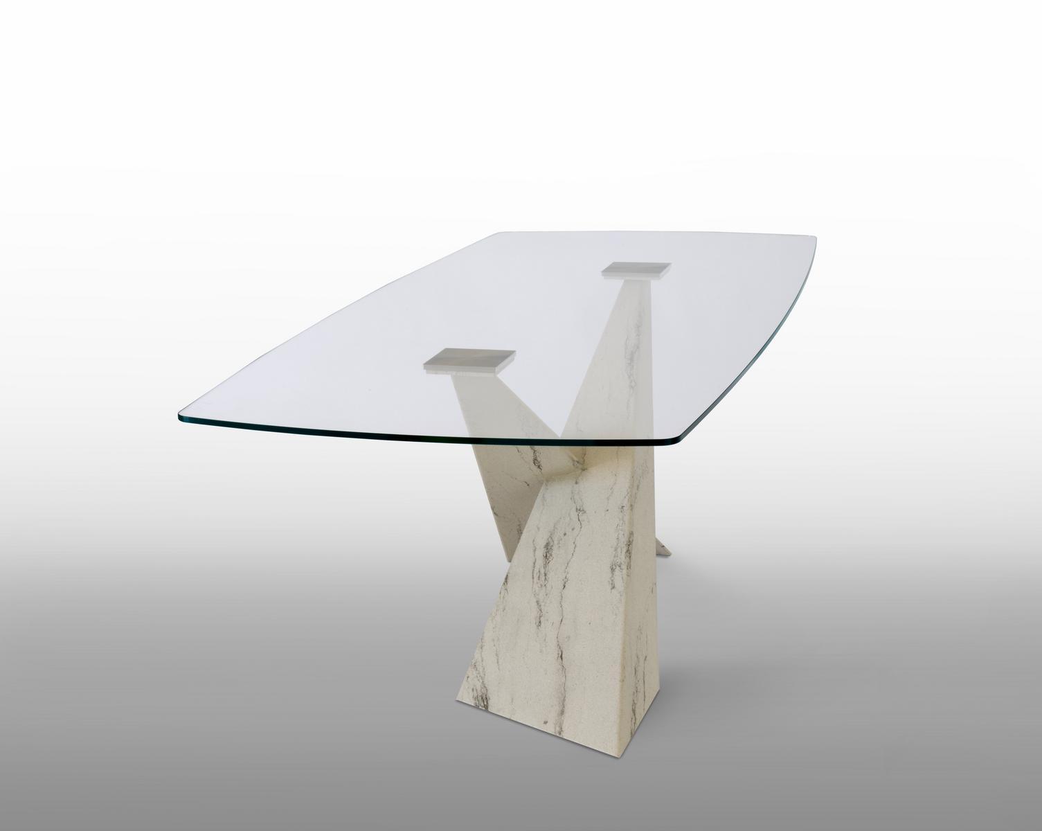 Rectangular crystal table | Living - Stone And Glass by Riflessi