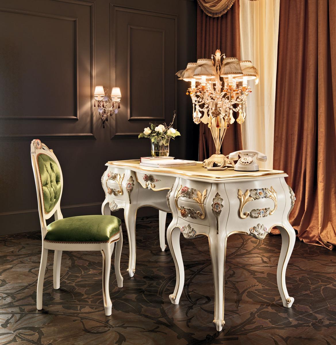 Solid wood writing desk with drawers | 11303 by Modenese Gastone