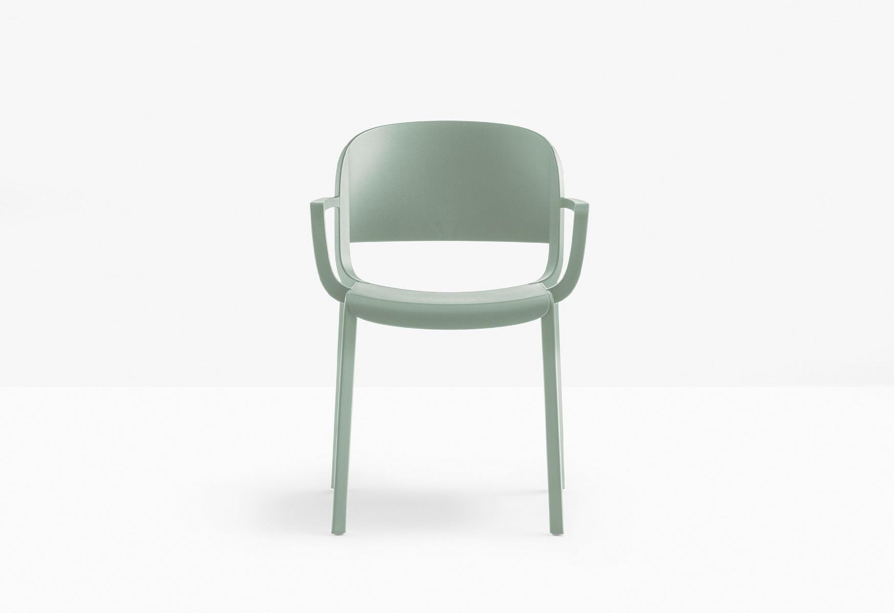 Polypropylene chair with armrests | Dome 265 by Pedrali