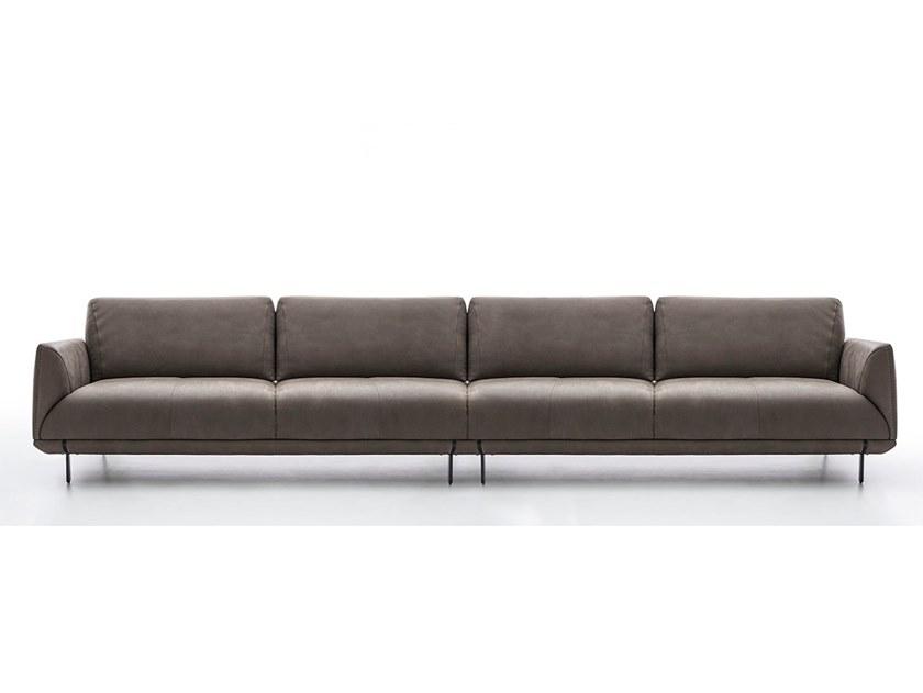 Sectional leather sofa | Assago by Nicoline