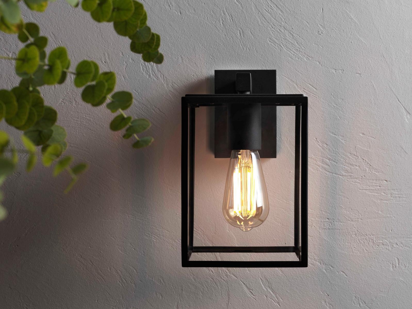 Glass and steel Outdoor wall Lamp with dimmer | Box by Astro lighting