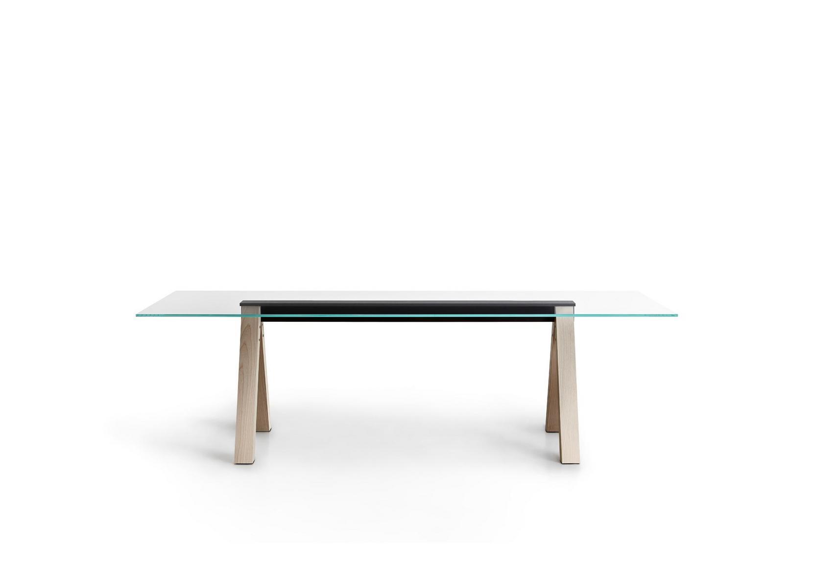 Rectangular glass table | Sesto by Lema