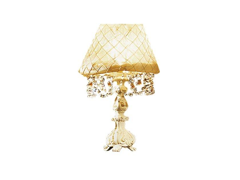 Fabric table lamp with crystals | Reggenza Luxury by Barnini Oseo