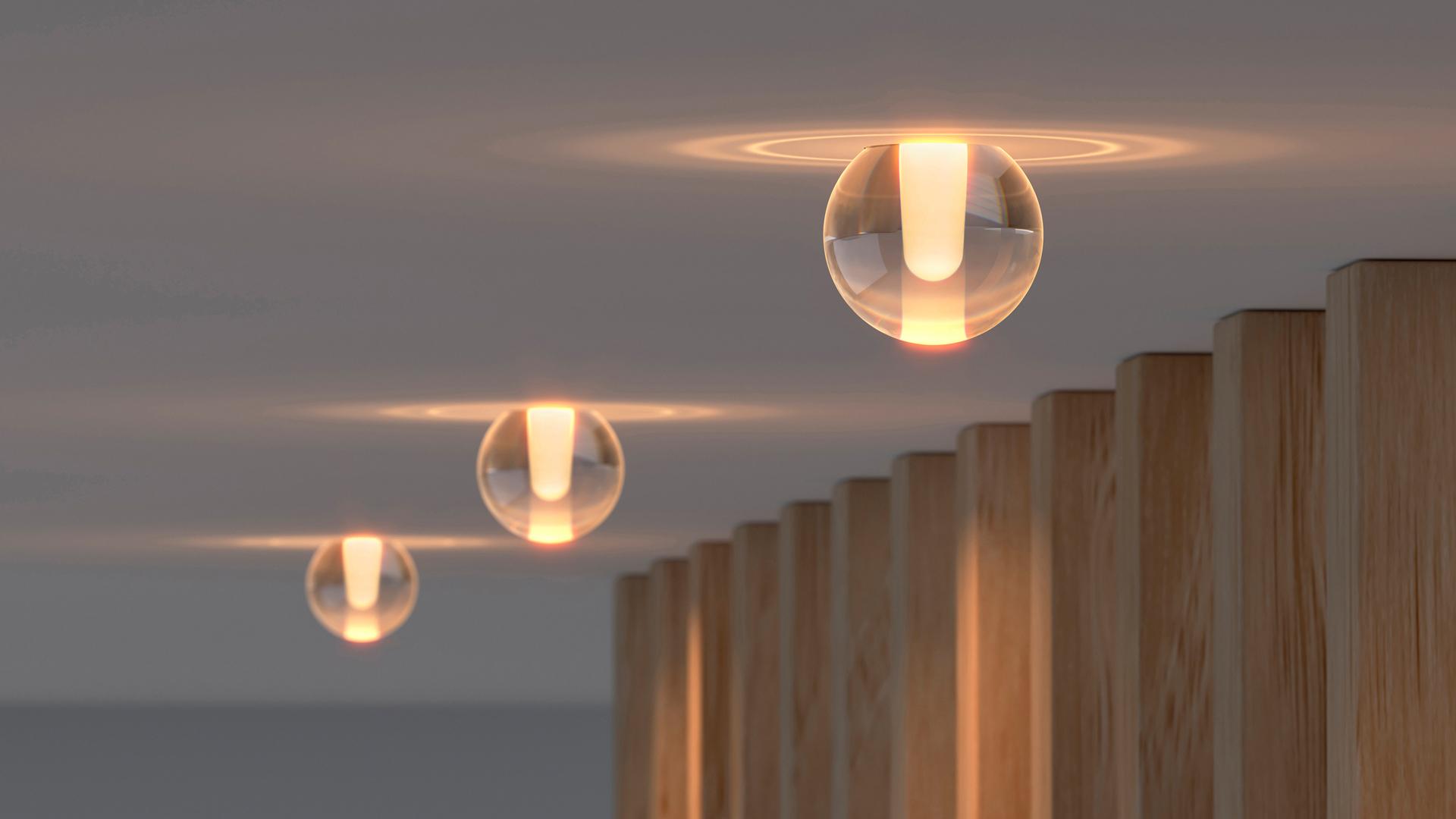 LED semi-inset glass spotlight | Alaska Trimless by Arkoslight