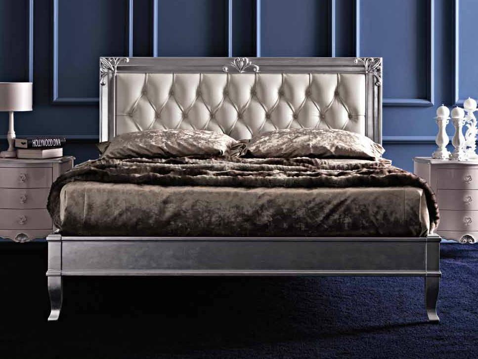 Double bed with upholstered headboard | Clara by Corte Zari