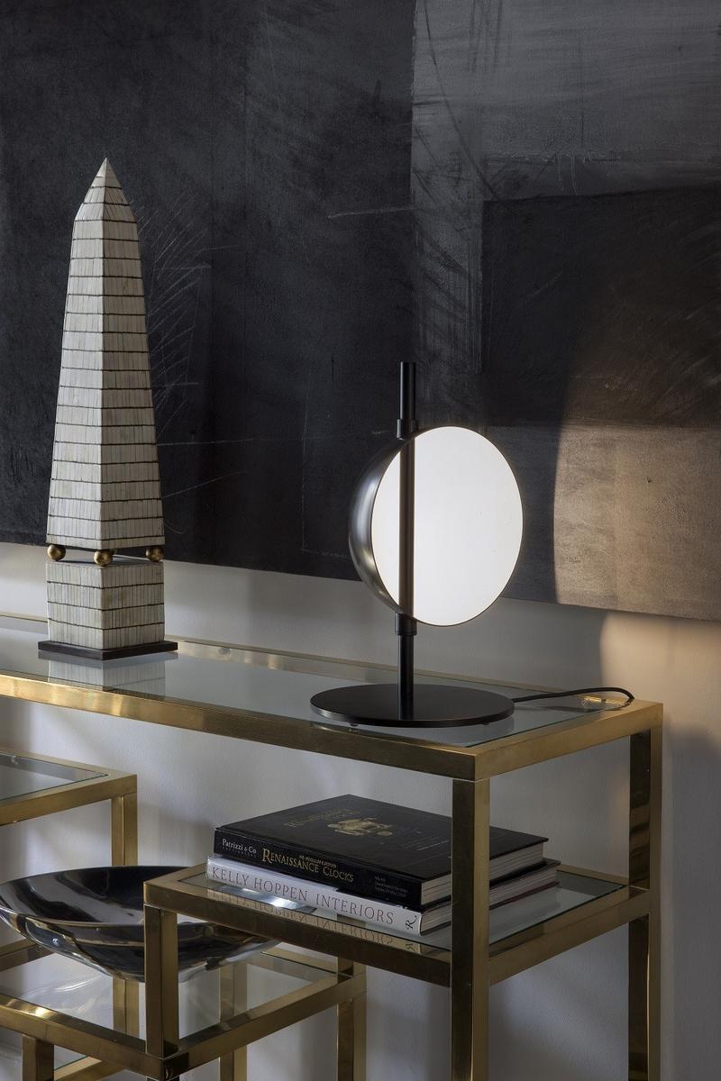 Low voltage LED indirect light metal table lamp | Superluna - 297 by Oluce