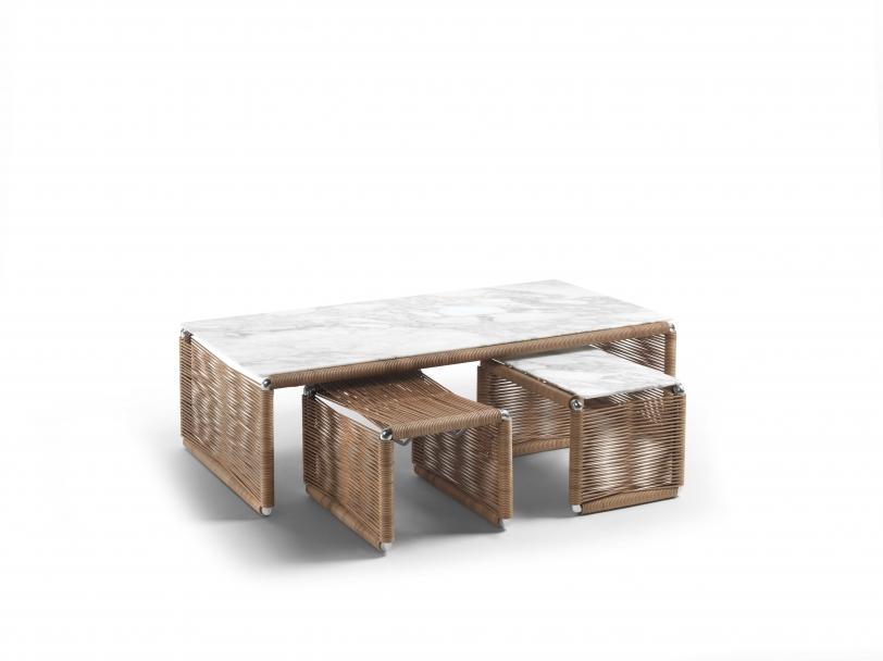 Rectangular marble coffee table | Tindari by Flexform