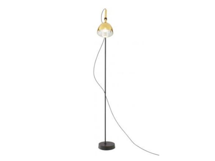 LED adjustable brass floor lamp | Brass Bell by Ligne Roset