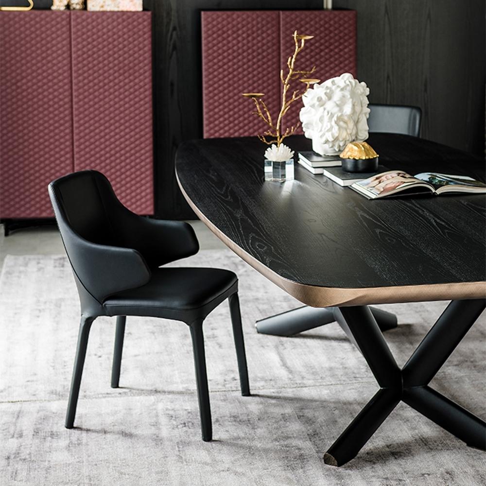 Oval veneer table | Planer by Cattelan Italia