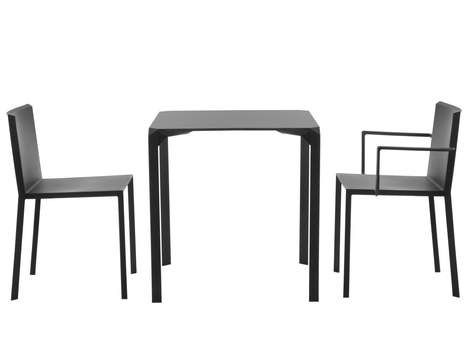 Square polyamide garden table | Quartz by Vondom