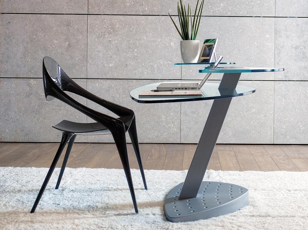 Glass writing desk | Mach 5 by Reflex