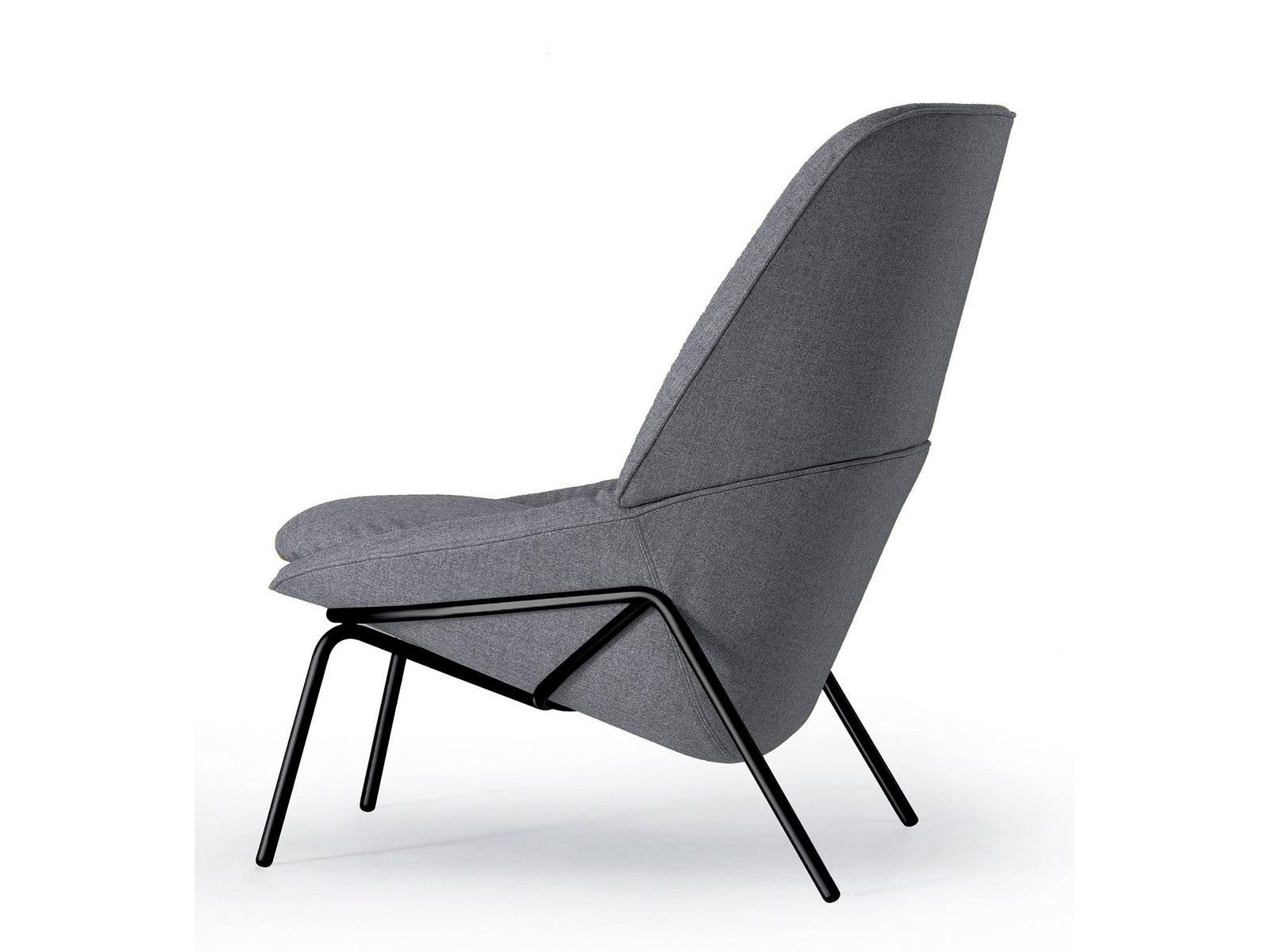 Upholstered fabric armchair | Ladle Low by Arflex