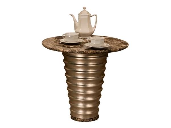 Marble and wooden high side table | Nuvola by Mantellassi 1926