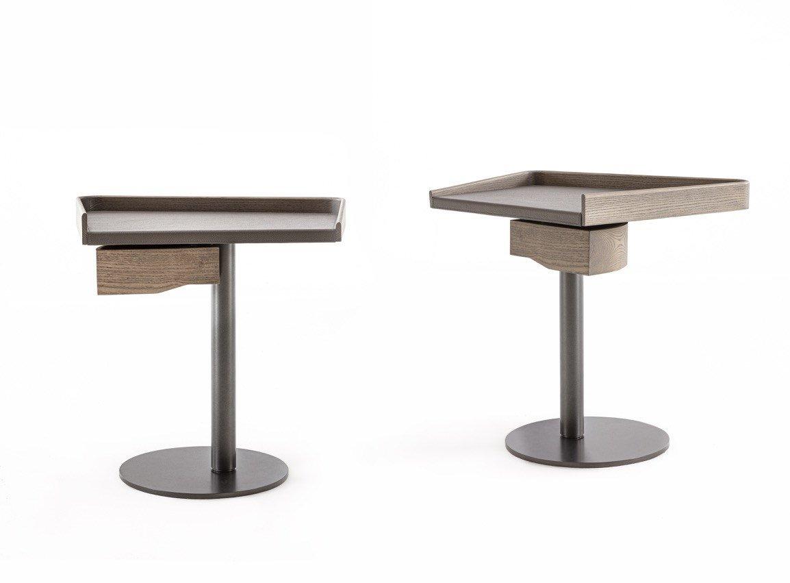 Solid wood and metal coffee table / bedside table | Liv by Frigerio