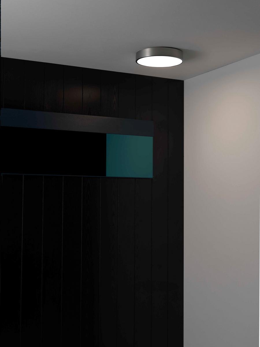 LED glass and steel ceiling lamp | Mallon by Astro lighting