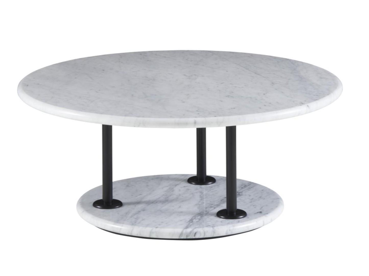 Low round marble coffee table | Astair by Ligne Roset