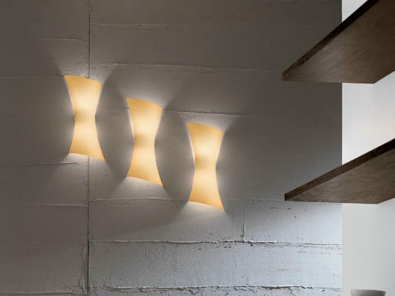 Blown glass wall light | Twister by Panzeri
