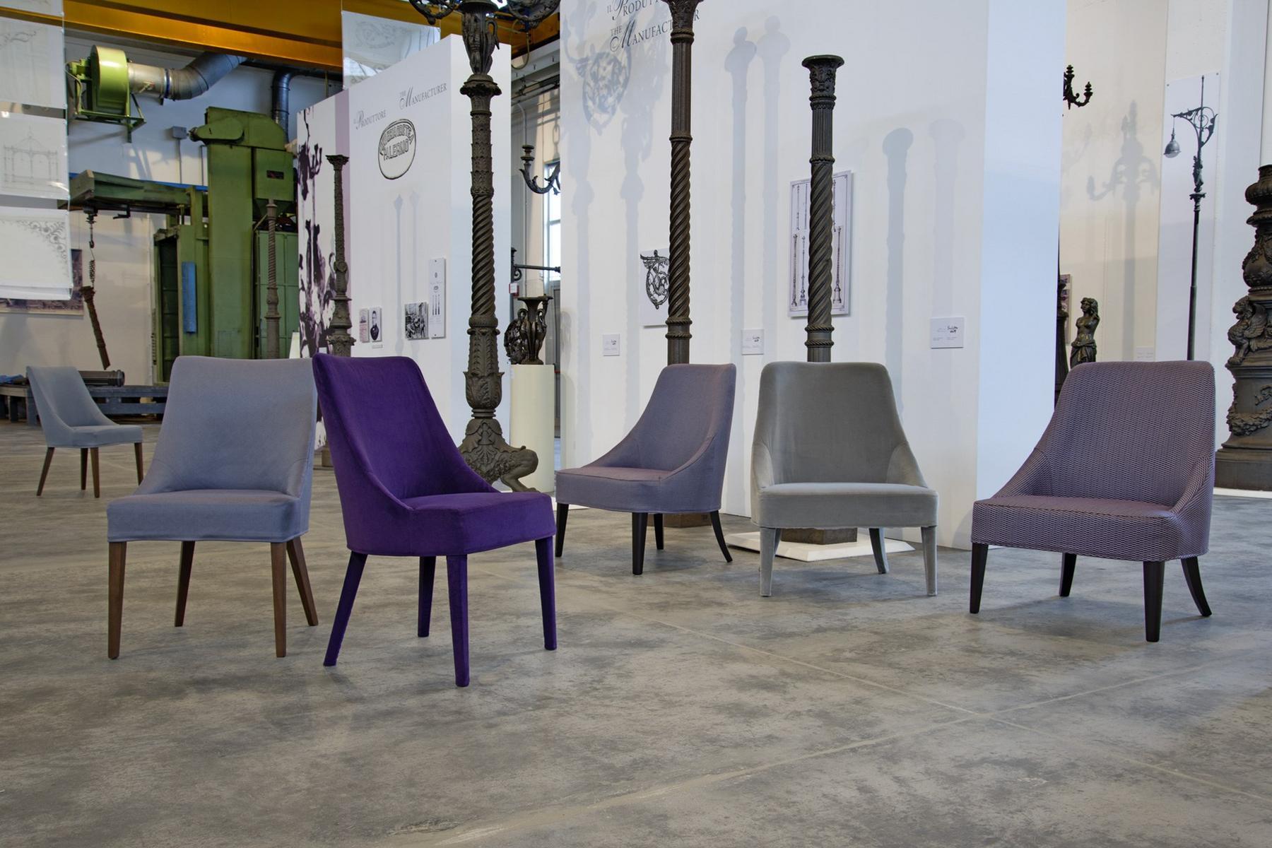 Upholstered fabric easy chair with removable cover | Blath by Domingo salotti