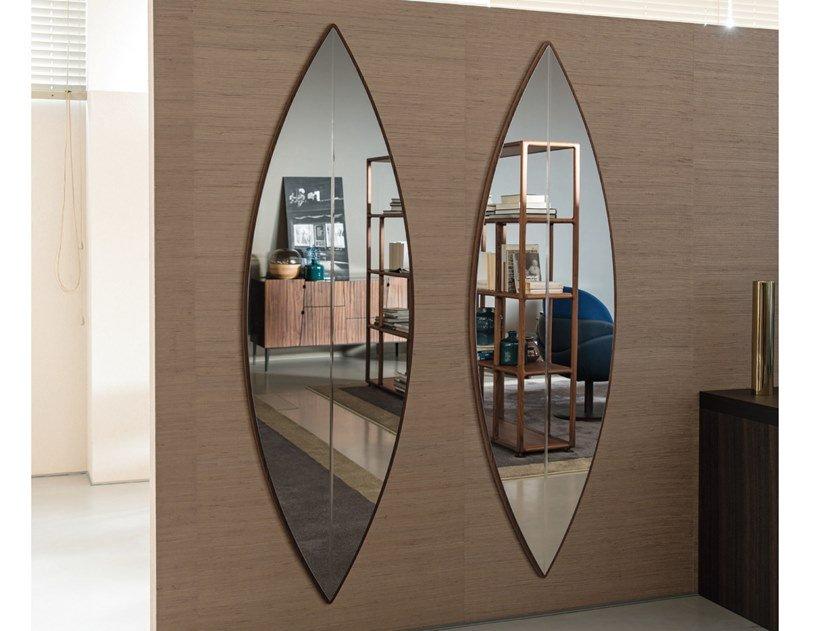 Wall-mounted mirror | Surf 1 by Porada