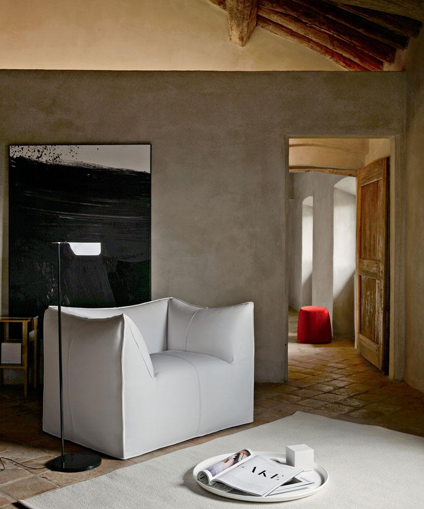 Fabric armchair with armrests | Le Bambole '07 by B&B Italia