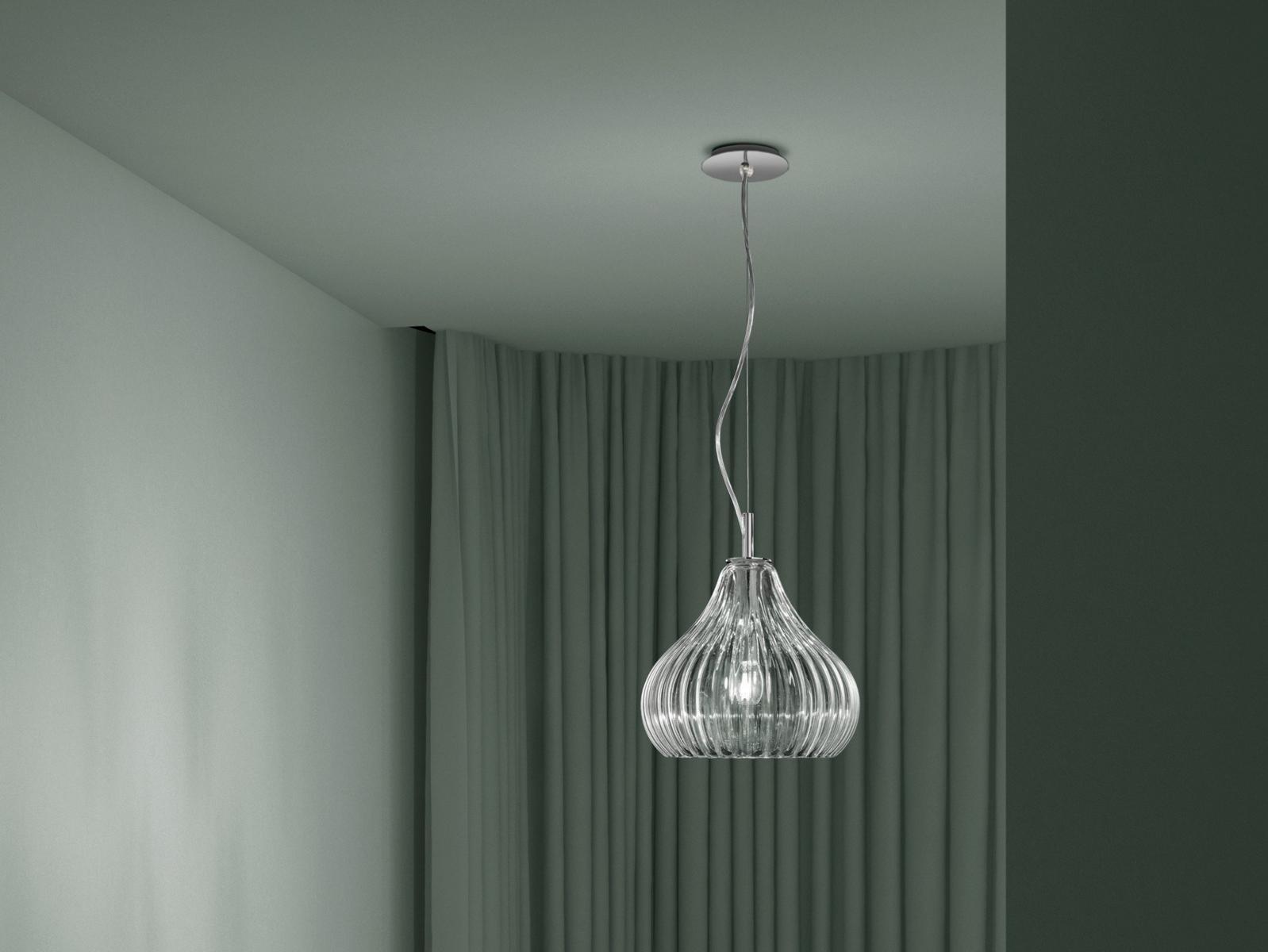 Glass pendant lamp | Sphera by Sylcom