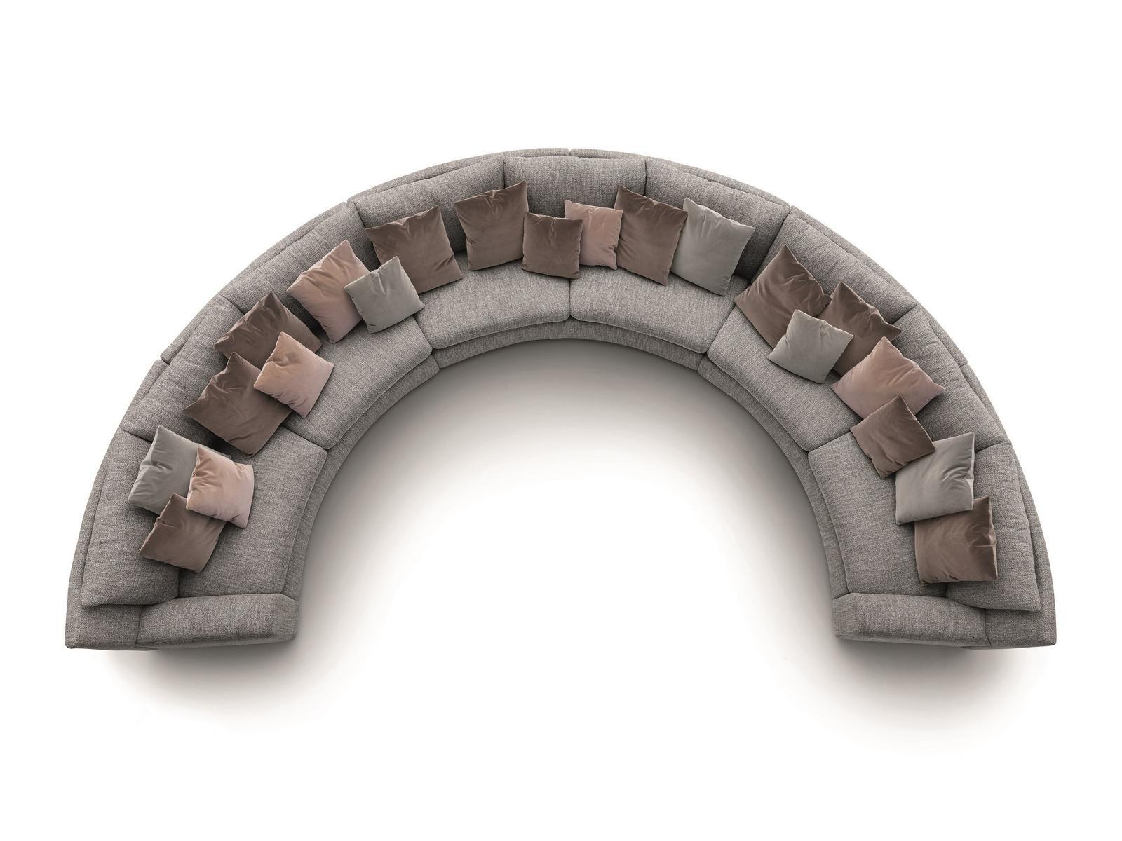 Curved fabric sofa | Ben Ben by Arflex