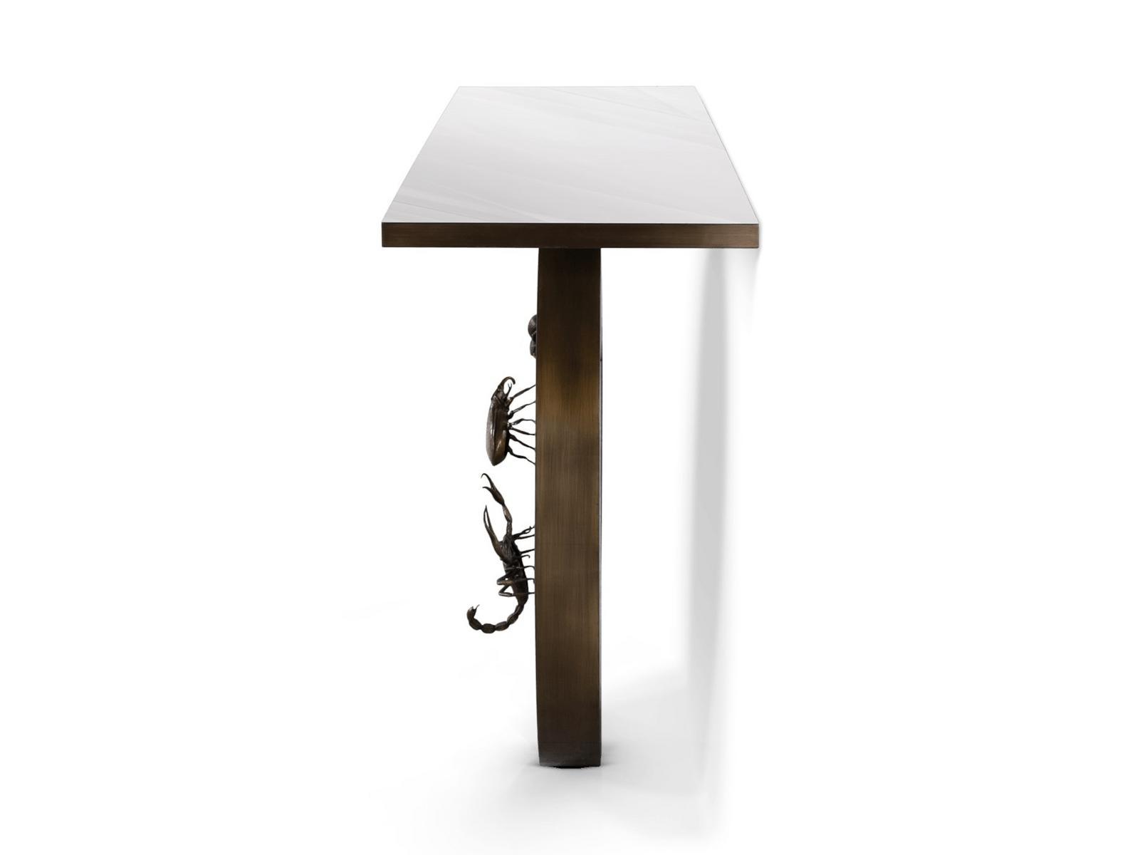 Rectangular brass console table | Metamorphosis by Boca Do Lobo
