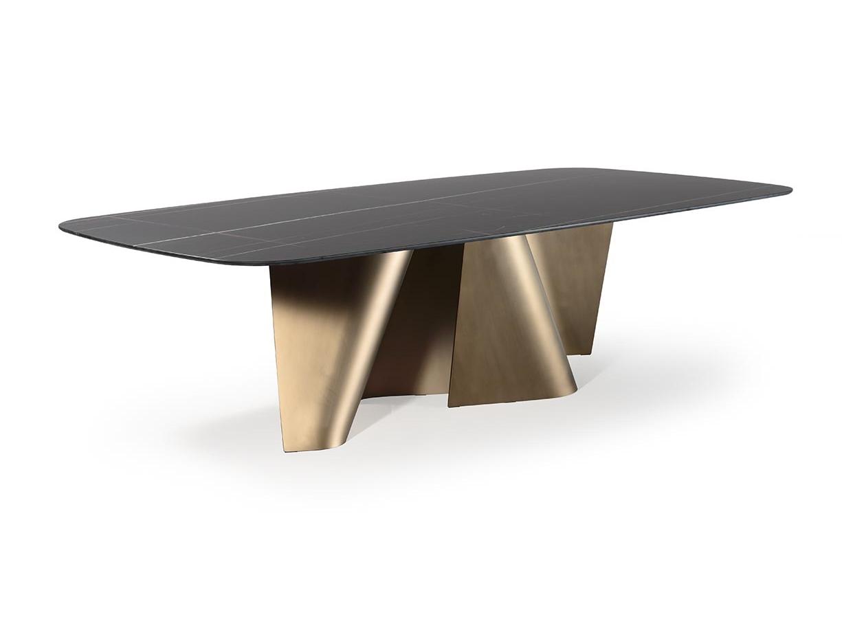 Rectangular Marble glass table | Esse by Reflex