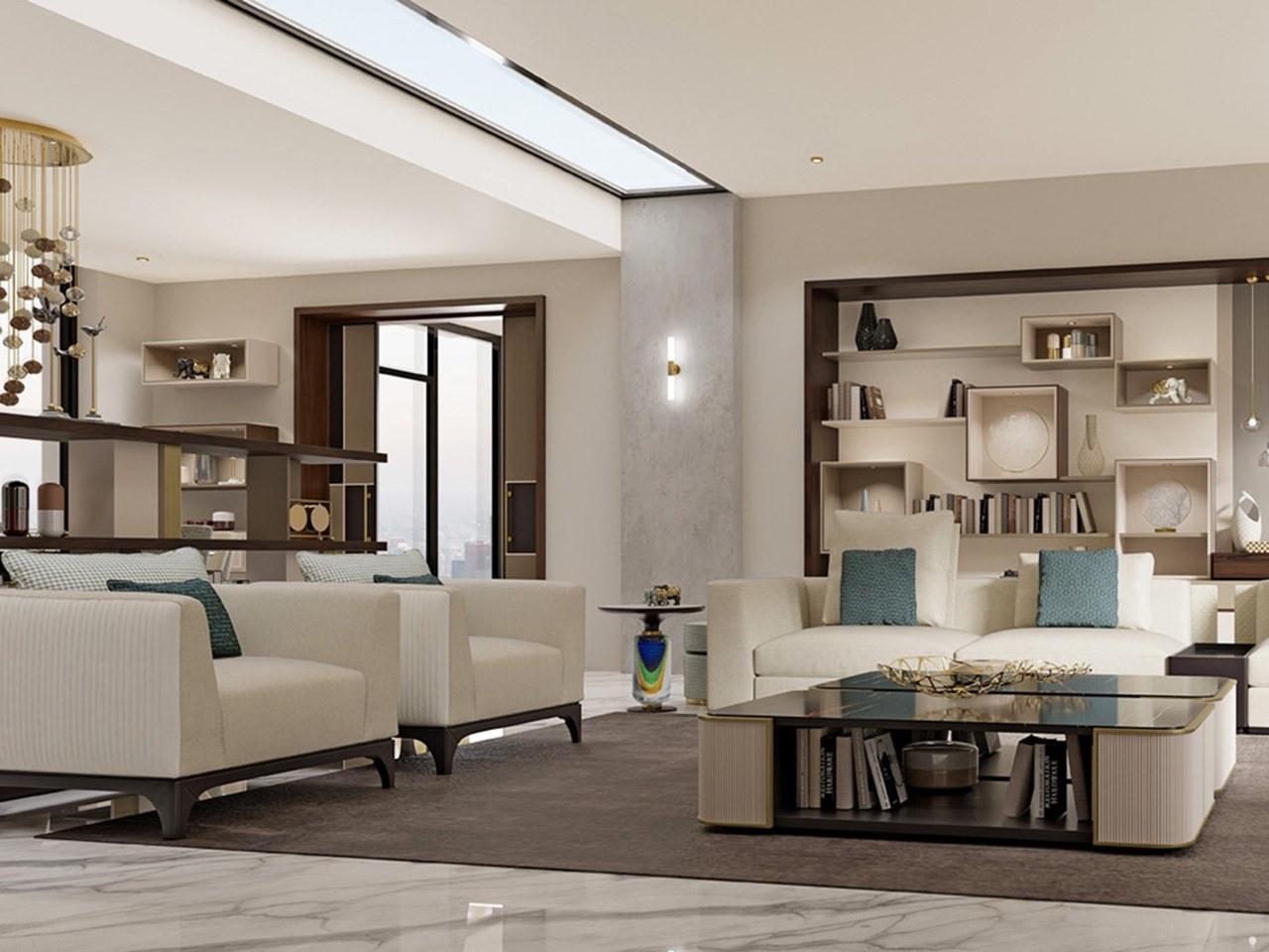 Fabric armchair with armrests | Pr.738 by Stella del Mobile