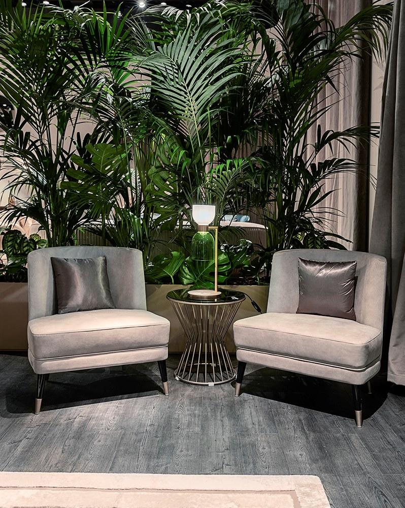 Upholstered leather armchair | Key West by Capital Collection