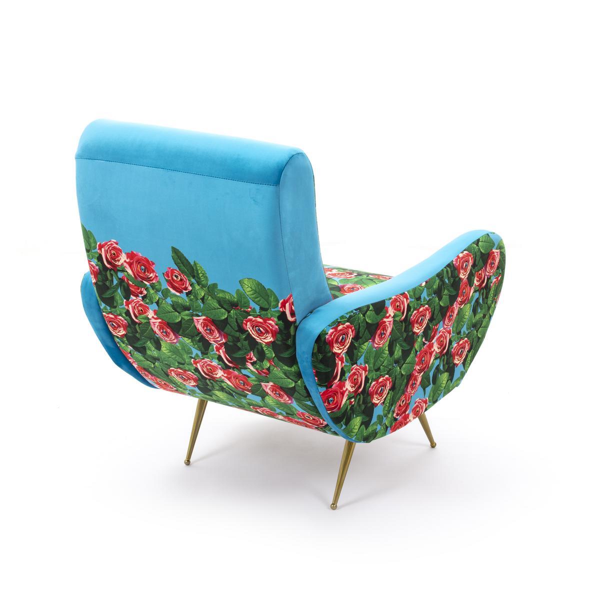 Fabric armchair with armrests | Roses by Seletti