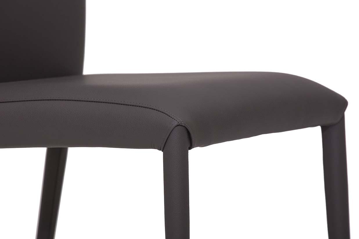 Upholstered high-back leather chair | Charm Èlite by Tonin Casa