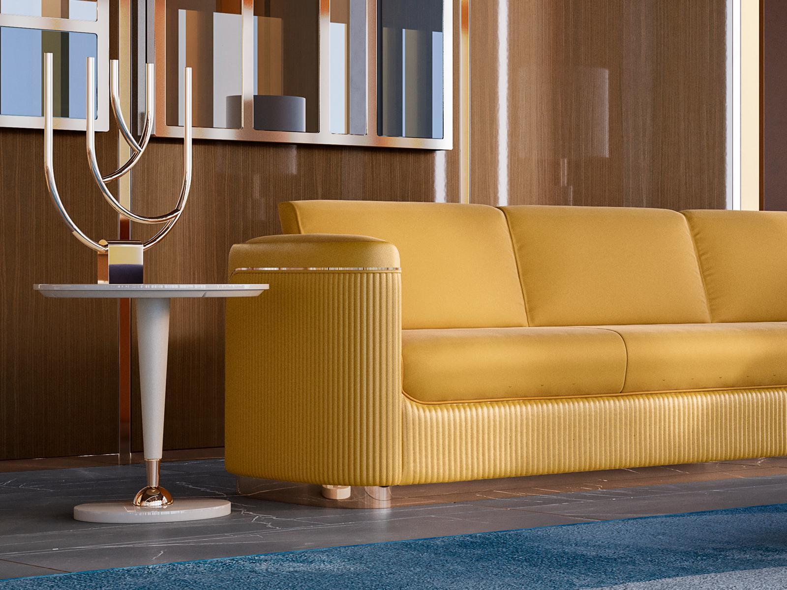 Round wooden coffee table | Teo by Volpi