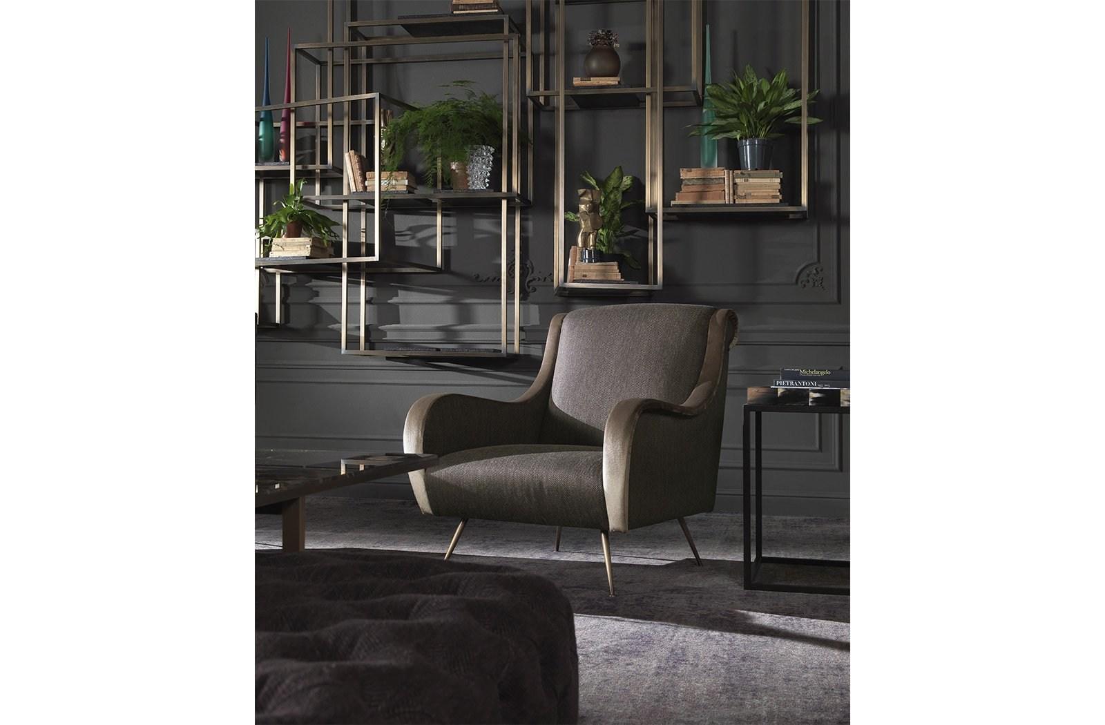 Fabric armchair with armrests | Collins by Gianfranco Ferre Home