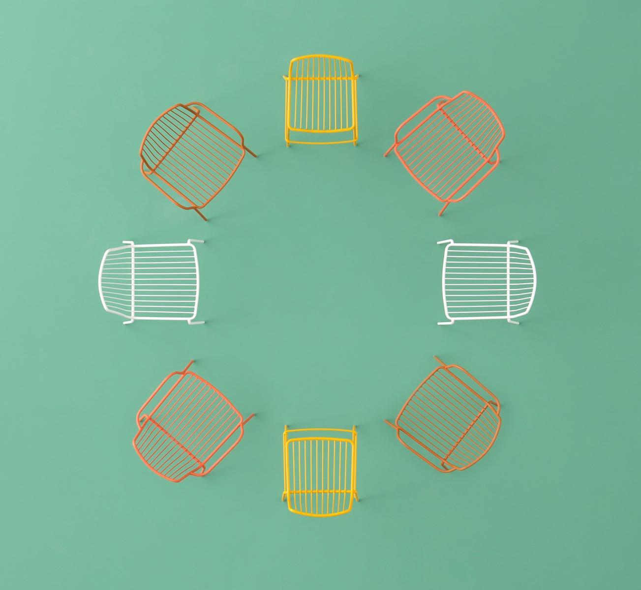 Steel garden chair | Nolita 3650 by Pedrali