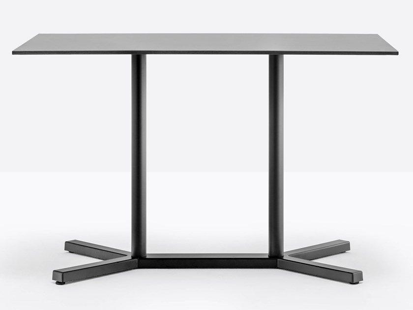 Rectangular powder coated steel table | Bold 4758 by Pedrali