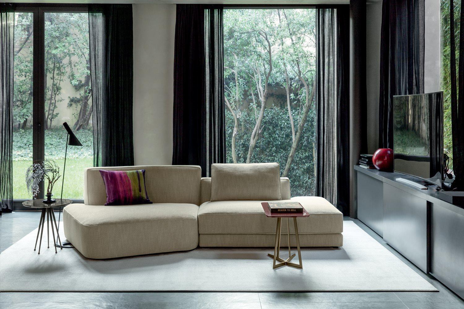 Corner nabuk sofa | Dion by Alberta Salotti
