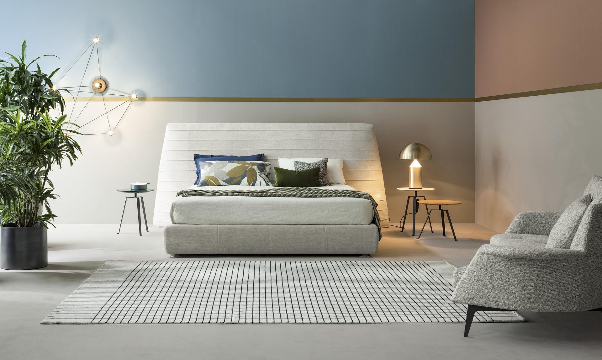Upholstered fabric bed | Kenobi by Bonaldo