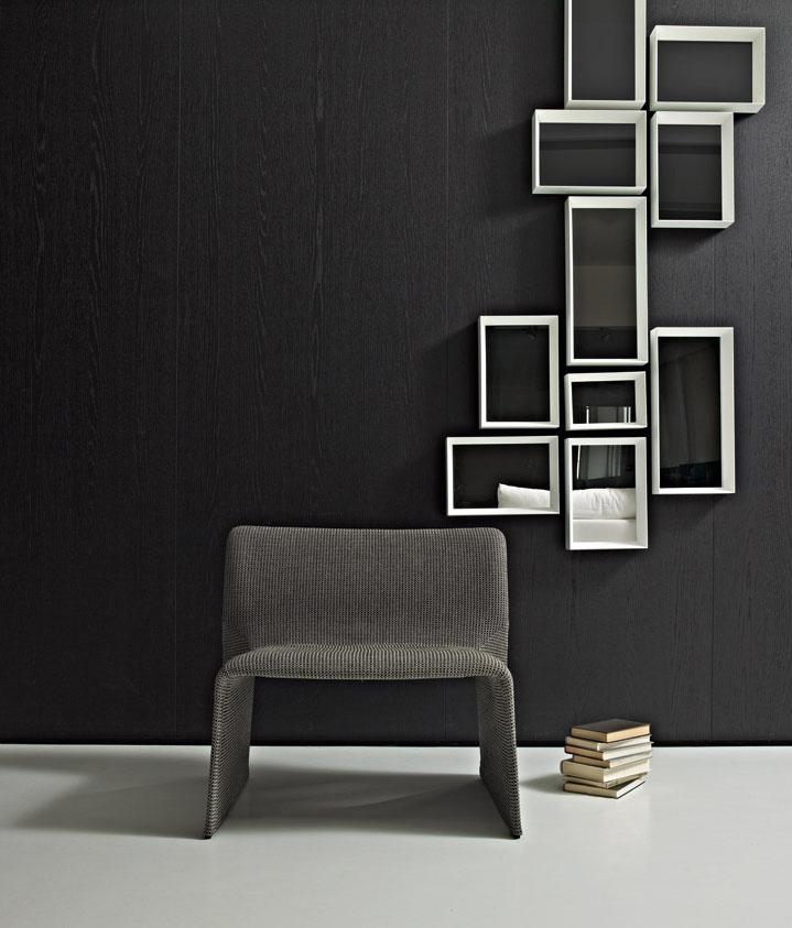 Fabric easy chair with removable cover | Glove by Molteni