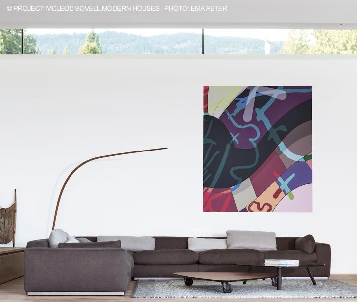 Sectional fabric sofa with removable cover | Beauty by Flexform