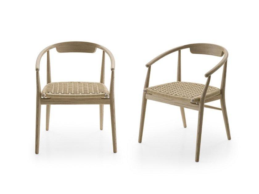 Rope chair with armrests | Jens by B&B Italia